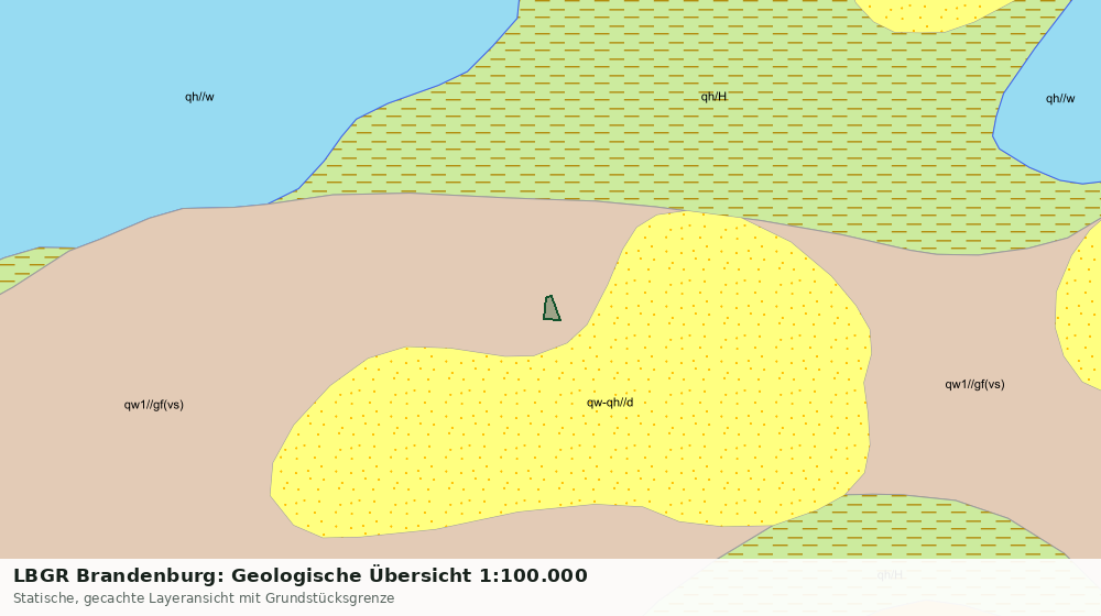 Statische Kartenansicht: LBGR Brandenburg: Geologische Übersicht 1:100.000