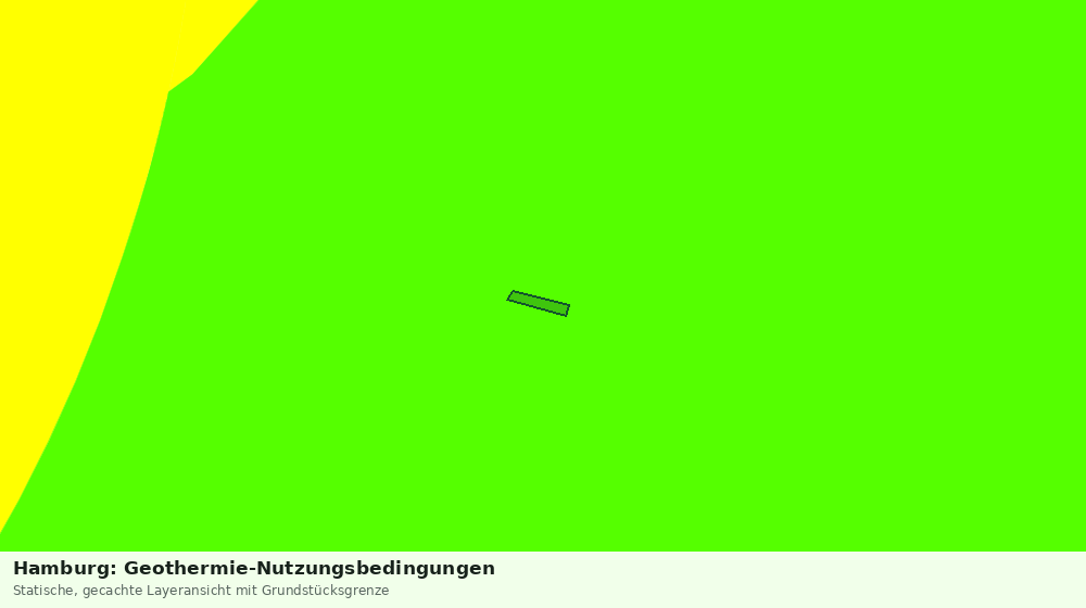 Statische Kartenansicht: Hamburg: Geothermie-Nutzungsbedingungen