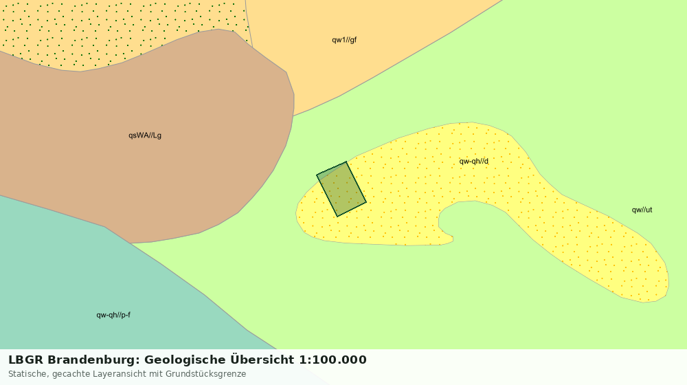 Statische Kartenansicht: LBGR Brandenburg: Geologische Übersicht 1:100.000