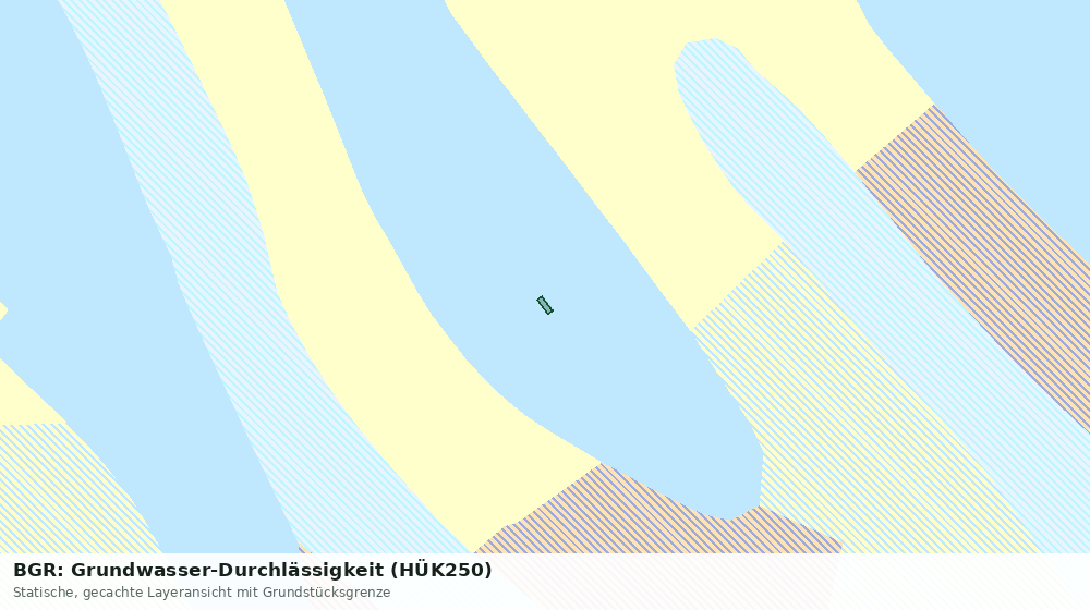 Statische Kartenansicht: BGR: Grundwasser-Durchlässigkeit (HÜK250)