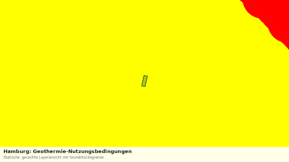 Statische Kartenansicht: Hamburg: Geothermie-Nutzungsbedingungen