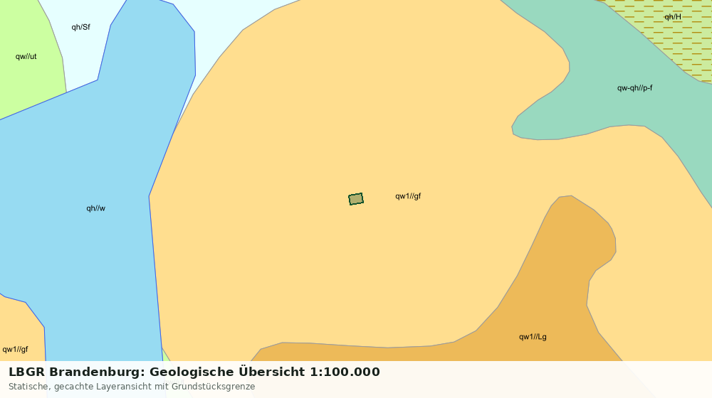 Statische Kartenansicht: LBGR Brandenburg: Geologische Übersicht 1:100.000