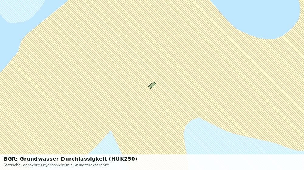 Statische Kartenansicht: BGR: Grundwasser-Durchlässigkeit (HÜK250)