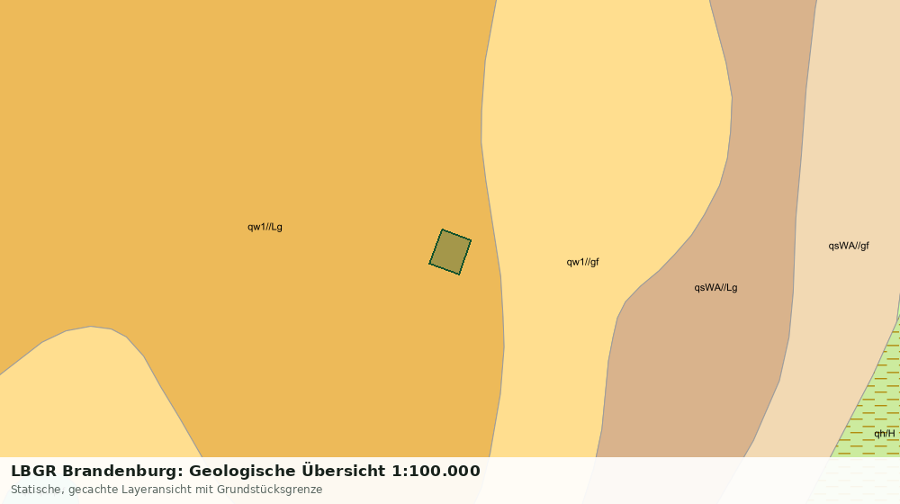 Statische Kartenansicht: LBGR Brandenburg: Geologische Übersicht 1:100.000