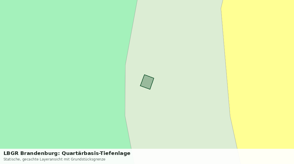 Statische Kartenansicht: LBGR Brandenburg: Quartärbasis-Tiefenlage