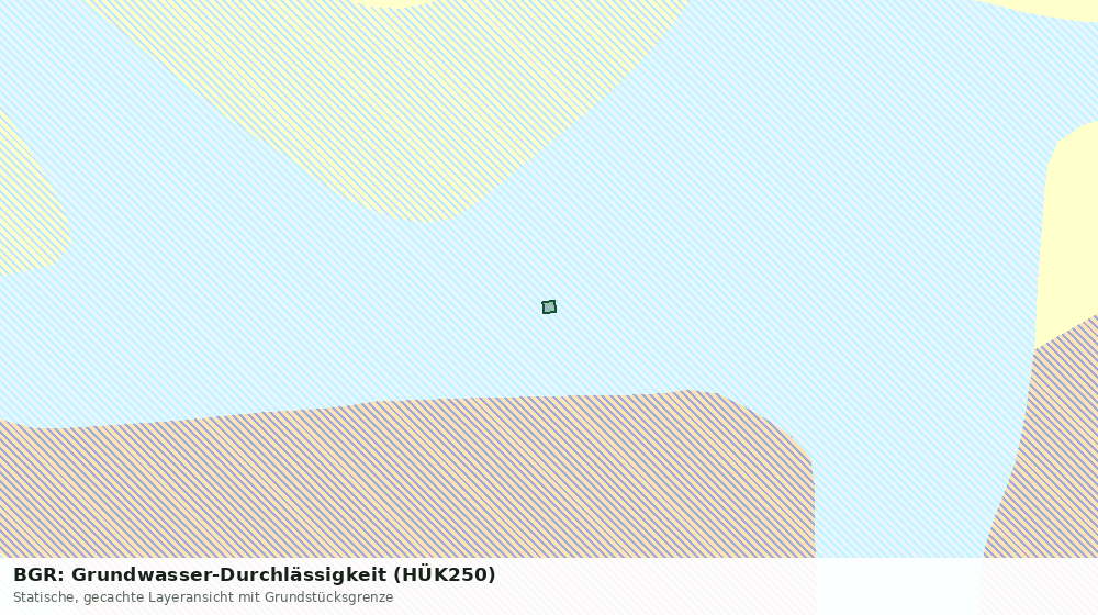 Statische Kartenansicht: BGR: Grundwasser-Durchlässigkeit (HÜK250)