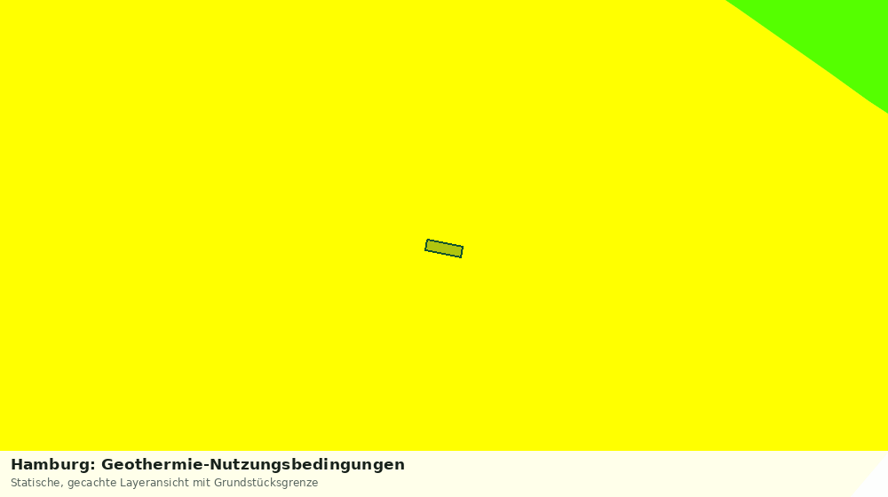 Statische Kartenansicht: Hamburg: Geothermie-Nutzungsbedingungen