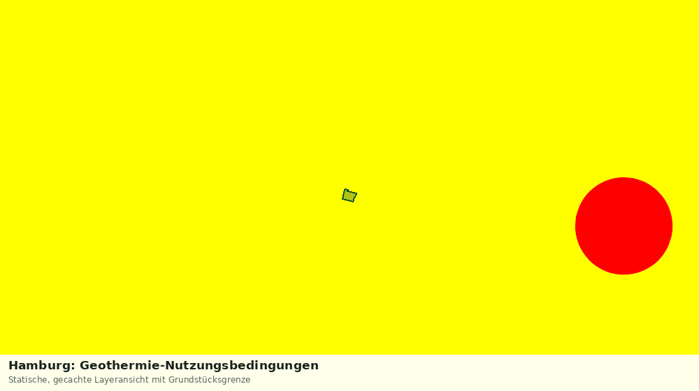 Statische Kartenansicht: Hamburg: Geothermie-Nutzungsbedingungen