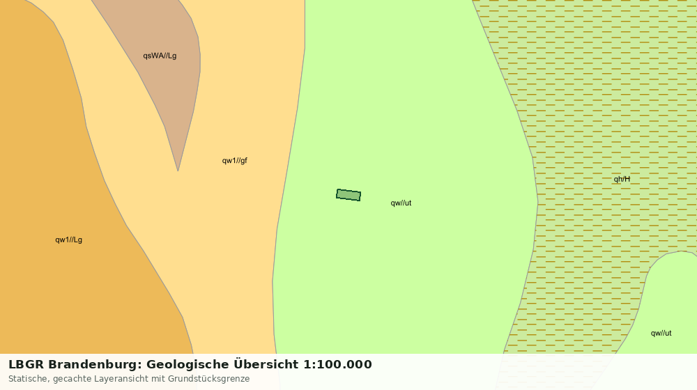 Statische Kartenansicht: LBGR Brandenburg: Geologische Übersicht 1:100.000