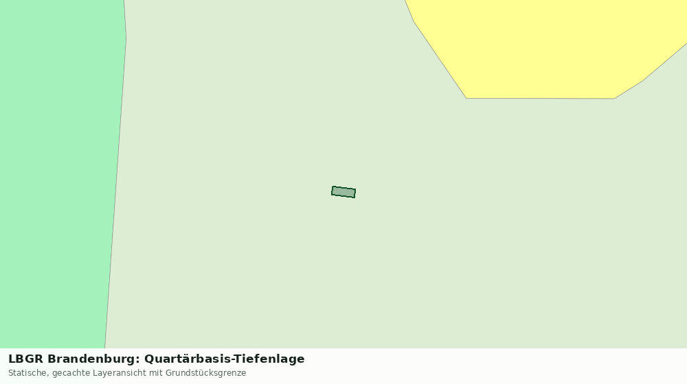 Statische Kartenansicht: LBGR Brandenburg: Quartärbasis-Tiefenlage