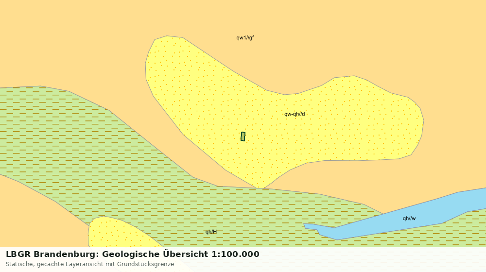 Statische Kartenansicht: LBGR Brandenburg: Geologische Übersicht 1:100.000