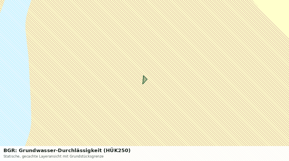 Statische Kartenansicht: BGR: Grundwasser-Durchlässigkeit (HÜK250)