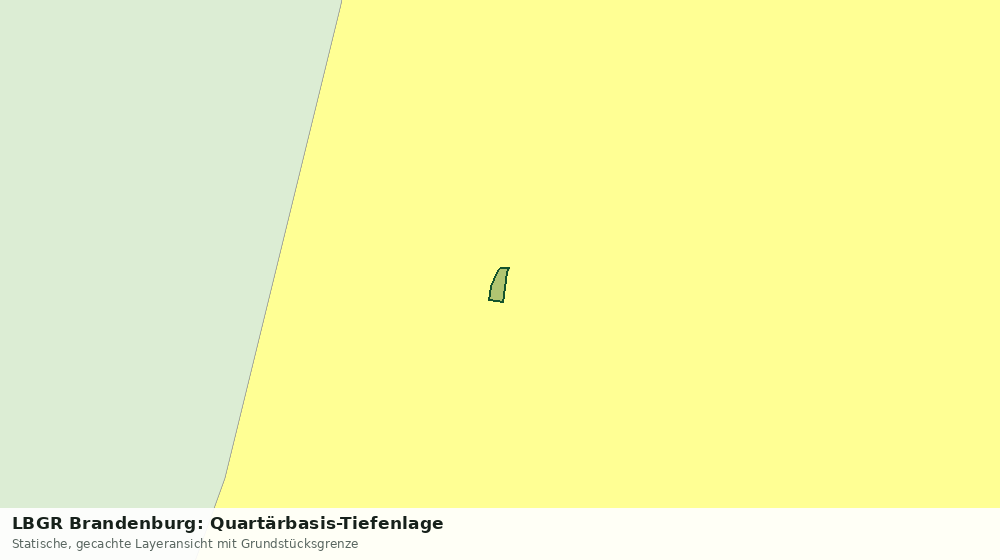 Statische Kartenansicht: LBGR Brandenburg: Quartärbasis-Tiefenlage