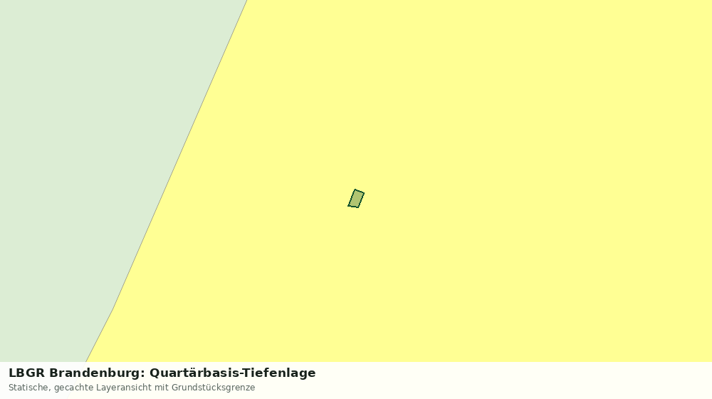 Statische Kartenansicht: LBGR Brandenburg: Quartärbasis-Tiefenlage