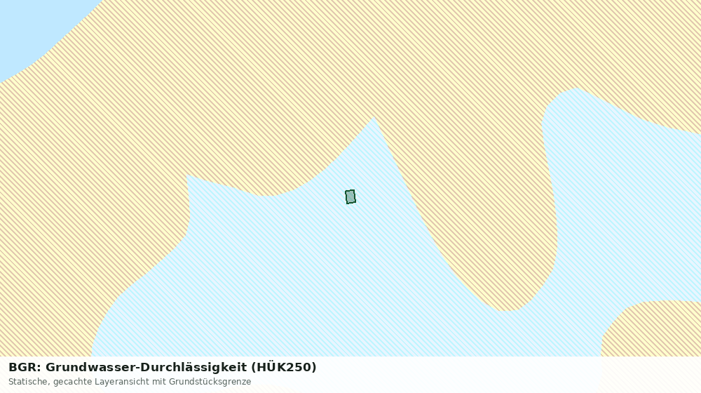 Statische Kartenansicht: BGR: Grundwasser-Durchlässigkeit (HÜK250)