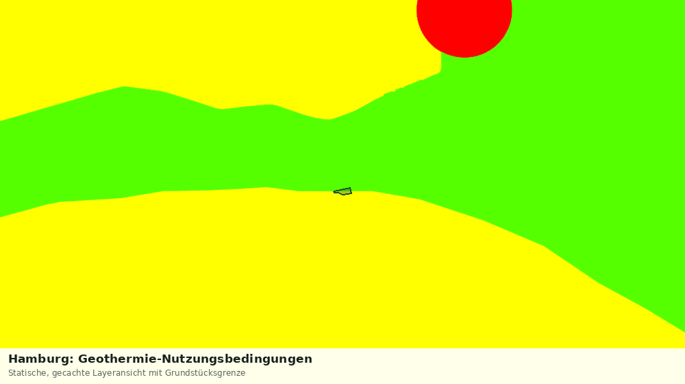 Statische Kartenansicht: Hamburg: Geothermie-Nutzungsbedingungen