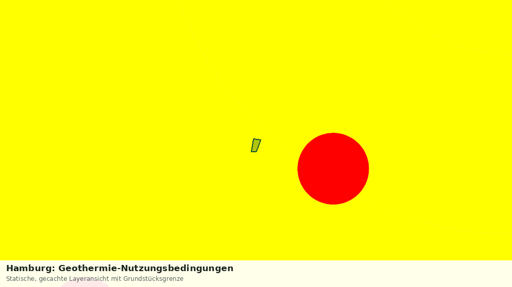 Statische Kartenansicht: Hamburg: Geothermie-Nutzungsbedingungen