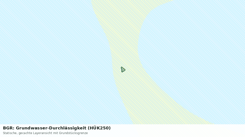 Statische Kartenansicht: BGR: Grundwasser-Durchlässigkeit (HÜK250)