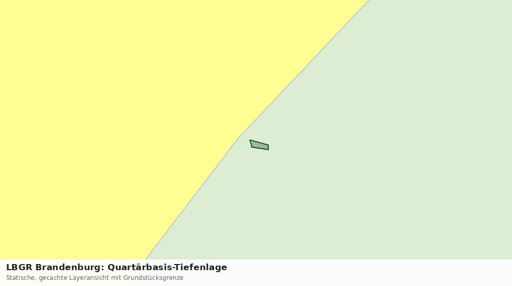 Statische Kartenansicht: LBGR Brandenburg: Quartärbasis-Tiefenlage