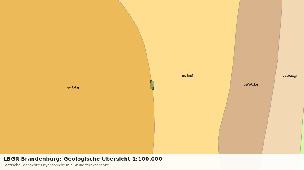 Statische Kartenansicht: LBGR Brandenburg: Geologische Übersicht 1:100.000