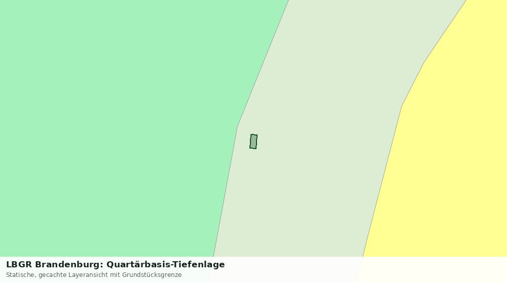 Statische Kartenansicht: LBGR Brandenburg: Quartärbasis-Tiefenlage
