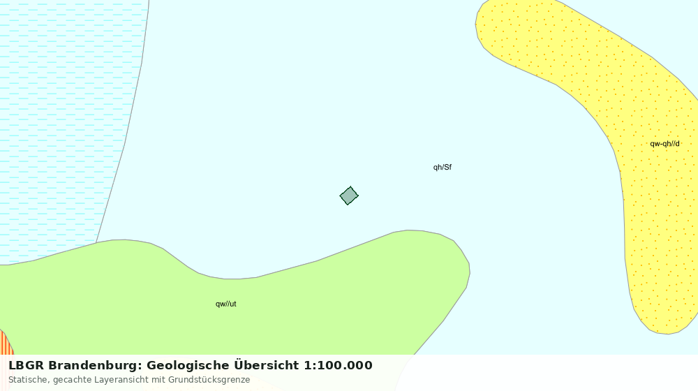 Statische Kartenansicht: LBGR Brandenburg: Geologische Übersicht 1:100.000