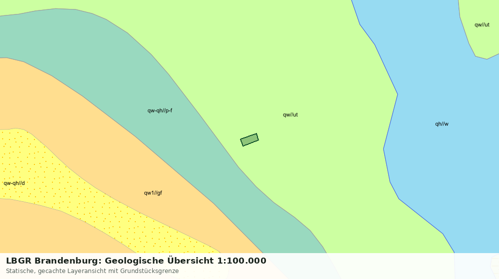 Statische Kartenansicht: LBGR Brandenburg: Geologische Übersicht 1:100.000