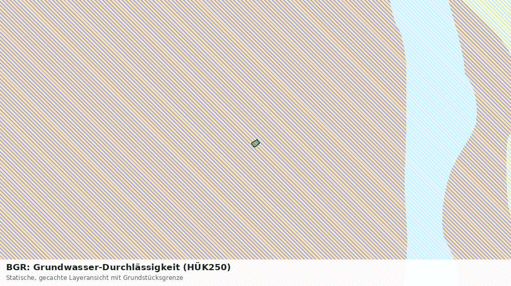 Statische Kartenansicht: BGR: Grundwasser-Durchlässigkeit (HÜK250)