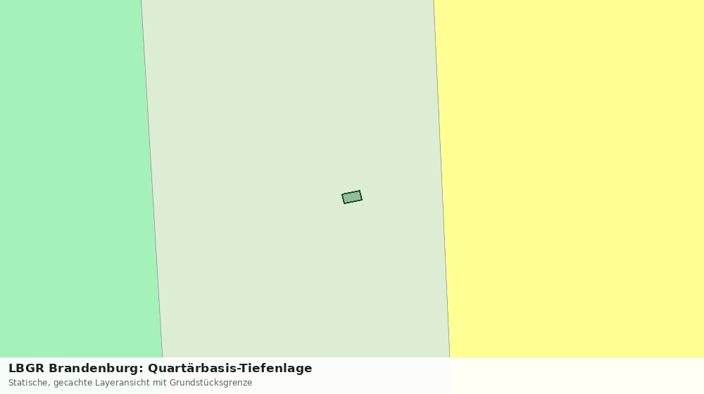 Statische Kartenansicht: LBGR Brandenburg: Quartärbasis-Tiefenlage