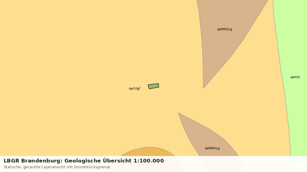 Statische Kartenansicht: LBGR Brandenburg: Geologische Übersicht 1:100.000