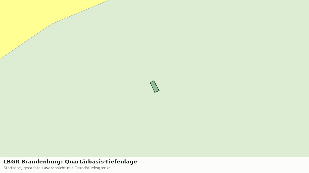 Statische Kartenansicht: LBGR Brandenburg: Quartärbasis-Tiefenlage