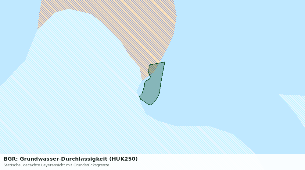 Statische Kartenansicht: BGR: Grundwasser-Durchlässigkeit (HÜK250)