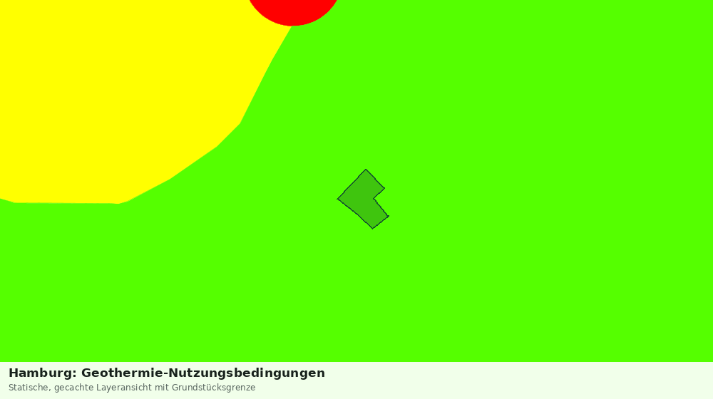 Statische Kartenansicht: Hamburg: Geothermie-Nutzungsbedingungen