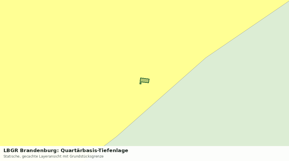 Statische Kartenansicht: LBGR Brandenburg: Quartärbasis-Tiefenlage