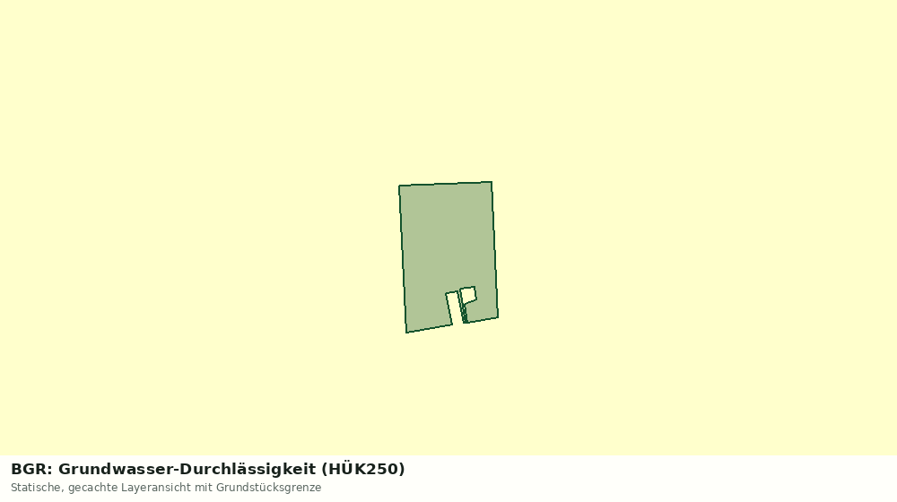 Statische Kartenansicht: BGR: Grundwasser-Durchlässigkeit (HÜK250)