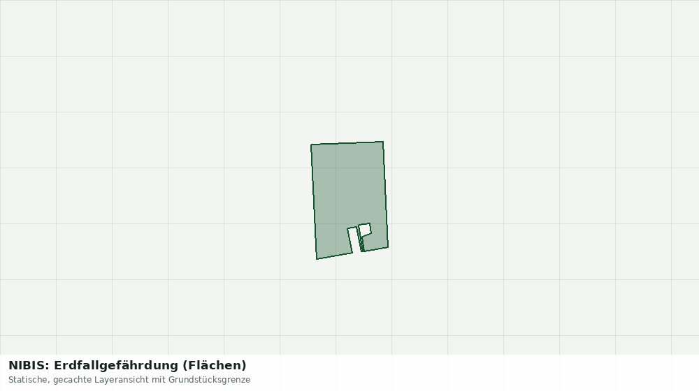 Statische Kartenansicht: NIBIS: Erdfallgefährdung (Flächen)