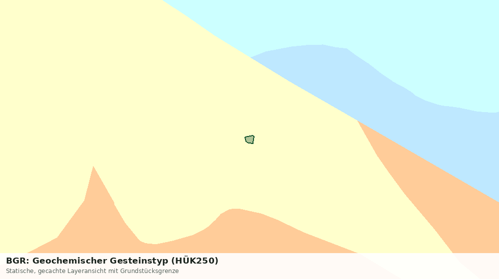 Statische Kartenansicht: BGR: Geochemischer Gesteinstyp (HÜK250)