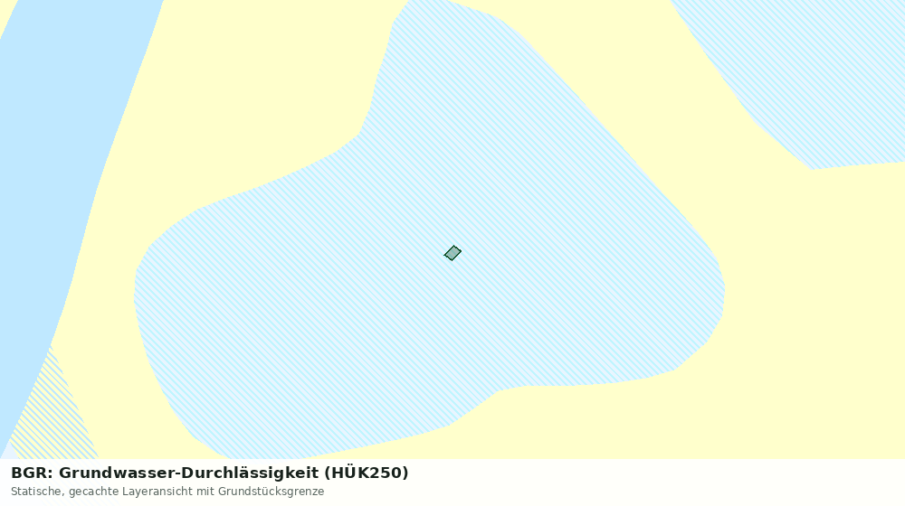 Statische Kartenansicht: BGR: Grundwasser-Durchlässigkeit (HÜK250)