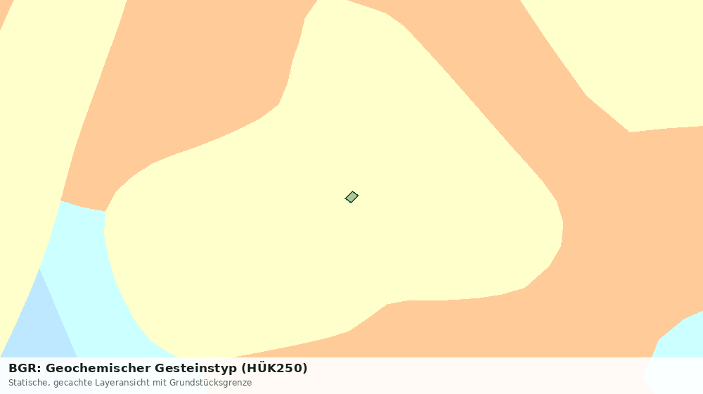 Statische Kartenansicht: BGR: Geochemischer Gesteinstyp (HÜK250)
