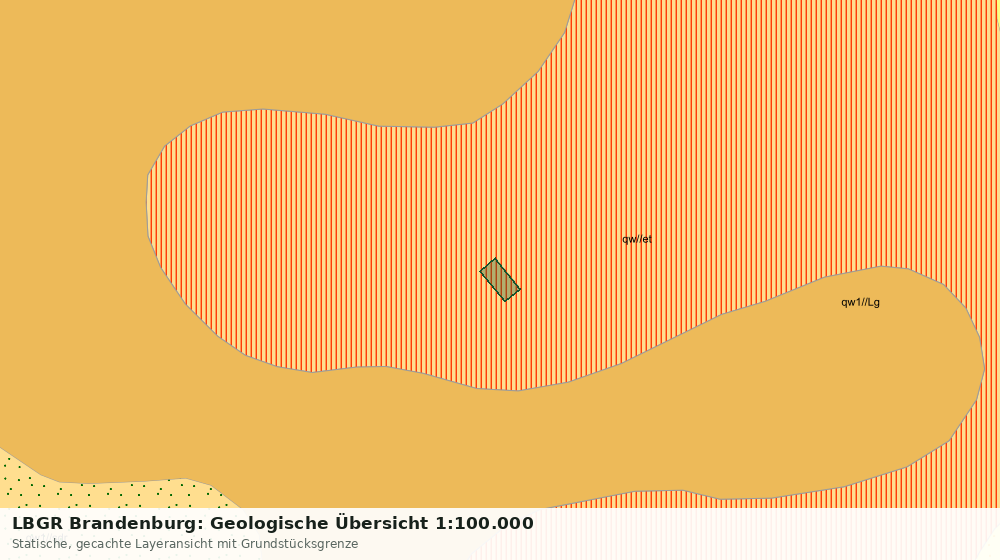 Statische Kartenansicht: LBGR Brandenburg: Geologische Übersicht 1:100.000