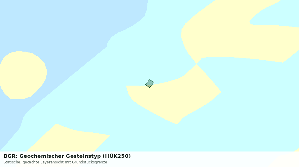 Statische Kartenansicht: BGR: Geochemischer Gesteinstyp (HÜK250)