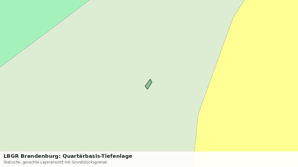 Statische Kartenansicht: LBGR Brandenburg: Quartärbasis-Tiefenlage