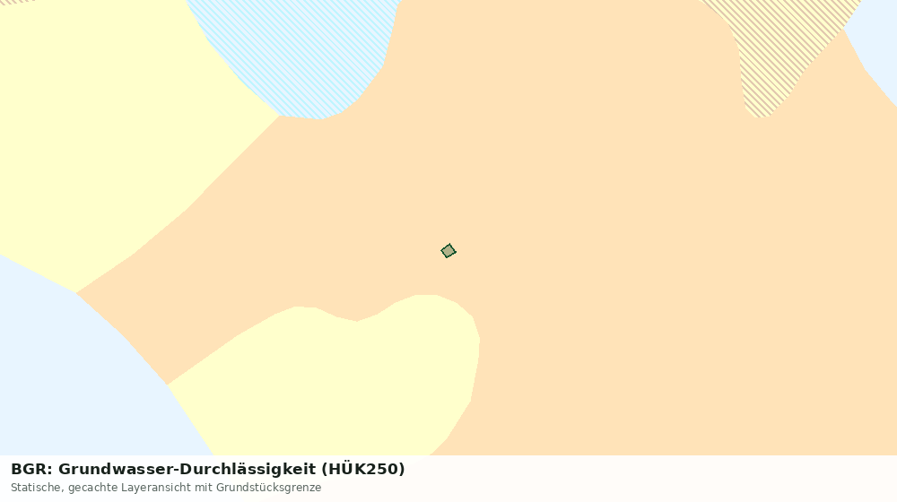 Statische Kartenansicht: BGR: Grundwasser-Durchlässigkeit (HÜK250)