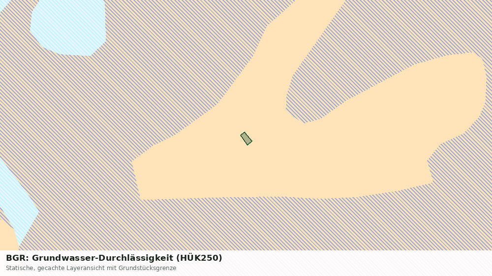 Statische Kartenansicht: BGR: Grundwasser-Durchlässigkeit (HÜK250)