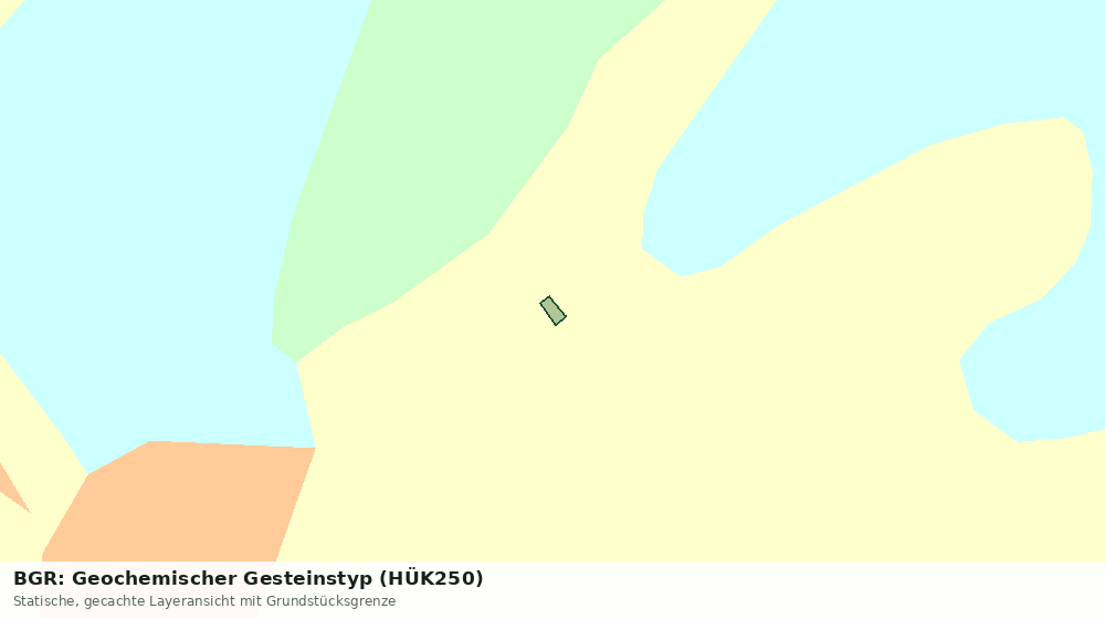 Statische Kartenansicht: BGR: Geochemischer Gesteinstyp (HÜK250)