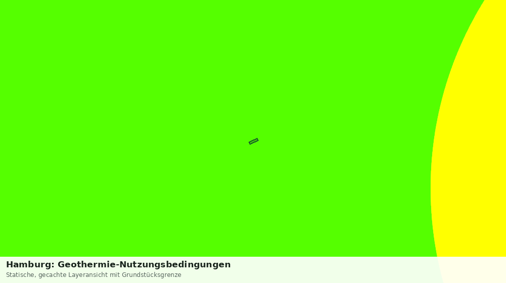 Statische Kartenansicht: Hamburg: Geothermie-Nutzungsbedingungen