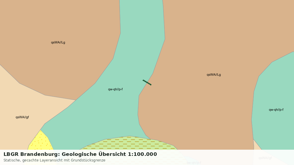 Statische Kartenansicht: LBGR Brandenburg: Geologische Übersicht 1:100.000