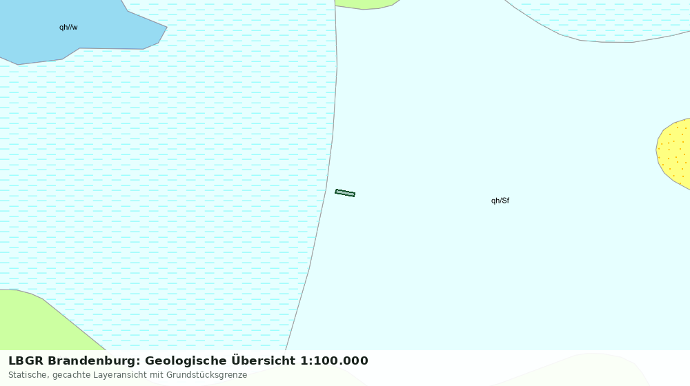 Statische Kartenansicht: LBGR Brandenburg: Geologische Übersicht 1:100.000