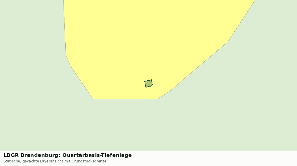 Statische Kartenansicht: LBGR Brandenburg: Quartärbasis-Tiefenlage