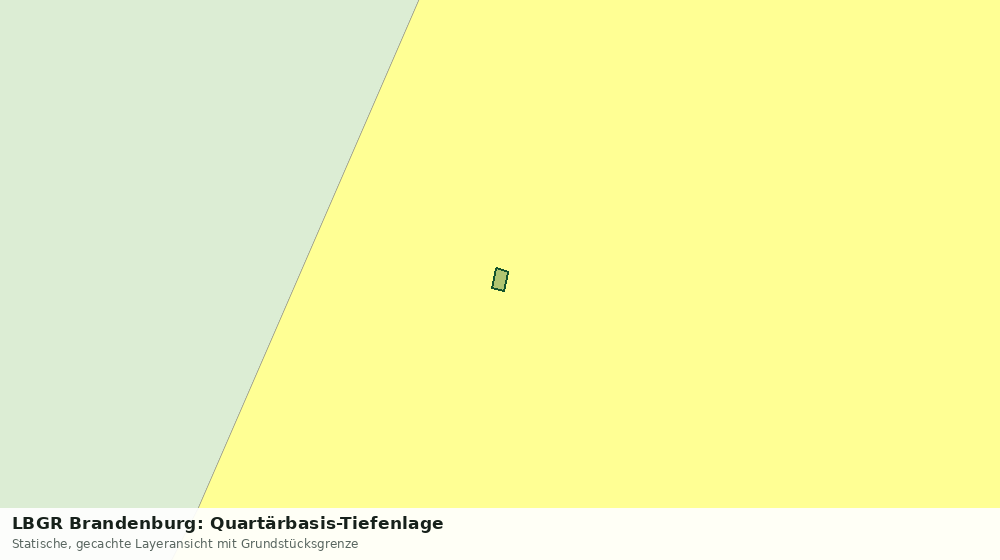 Statische Kartenansicht: LBGR Brandenburg: Quartärbasis-Tiefenlage